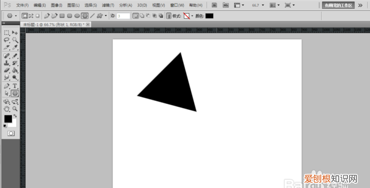 ps要咋才可以绘画三角形,ps怎么设置等边三角形边长