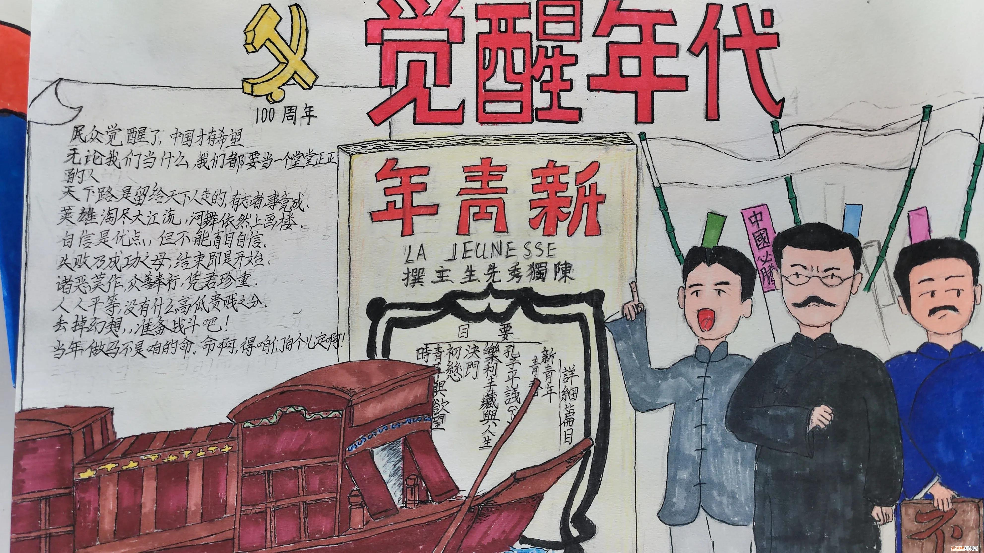 觉醒年代手抄报
