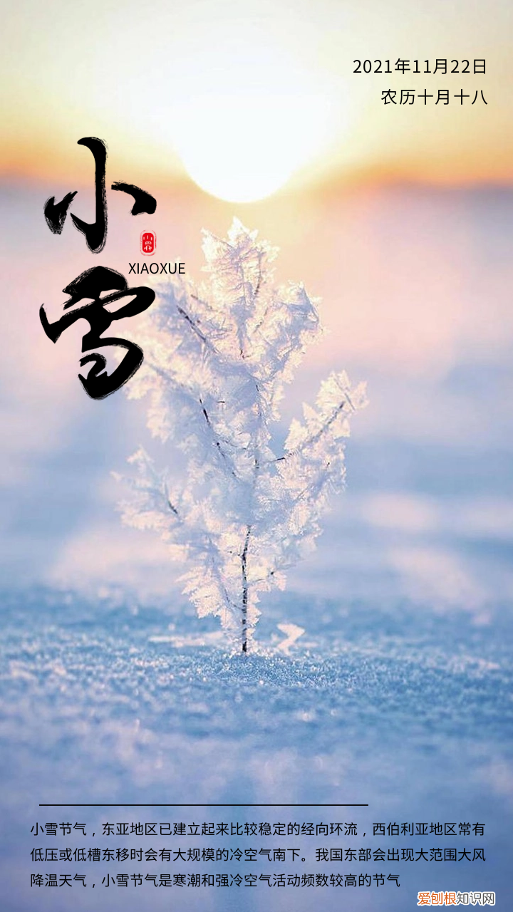小雪节气海报文案