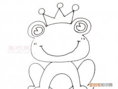 青蛙王子简笔画怎么画