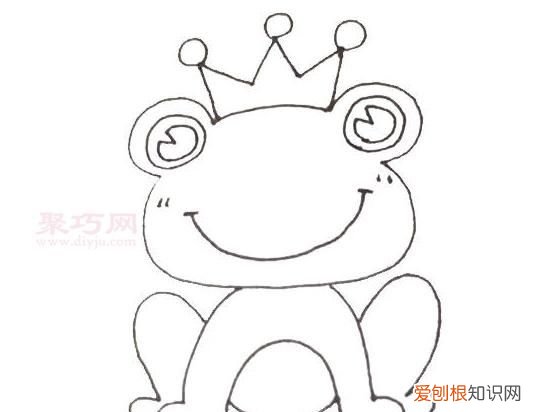 青蛙王子简笔画怎么画