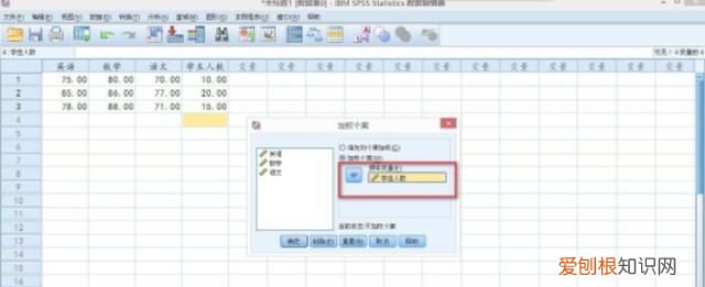 SPSS如何对变量加权