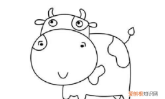 怎么简笔画牛奶，画牛的步骤与方法
