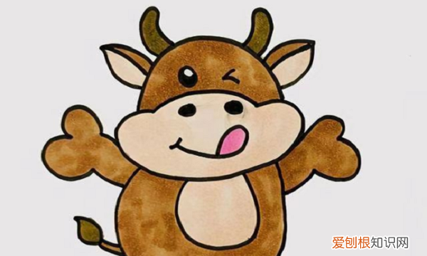 怎么简笔画牛奶，画牛的步骤与方法