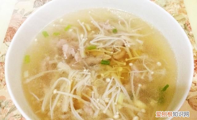 金针菇汤的做法,金针菇胡萝卜汤的做法