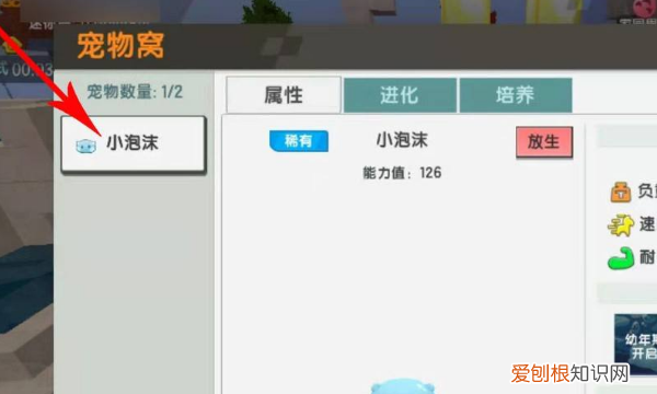 迷你世界宠物小泡沫怎么取消跟随