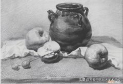 静物素描图片权多种静物组合步骤详解，超详细)