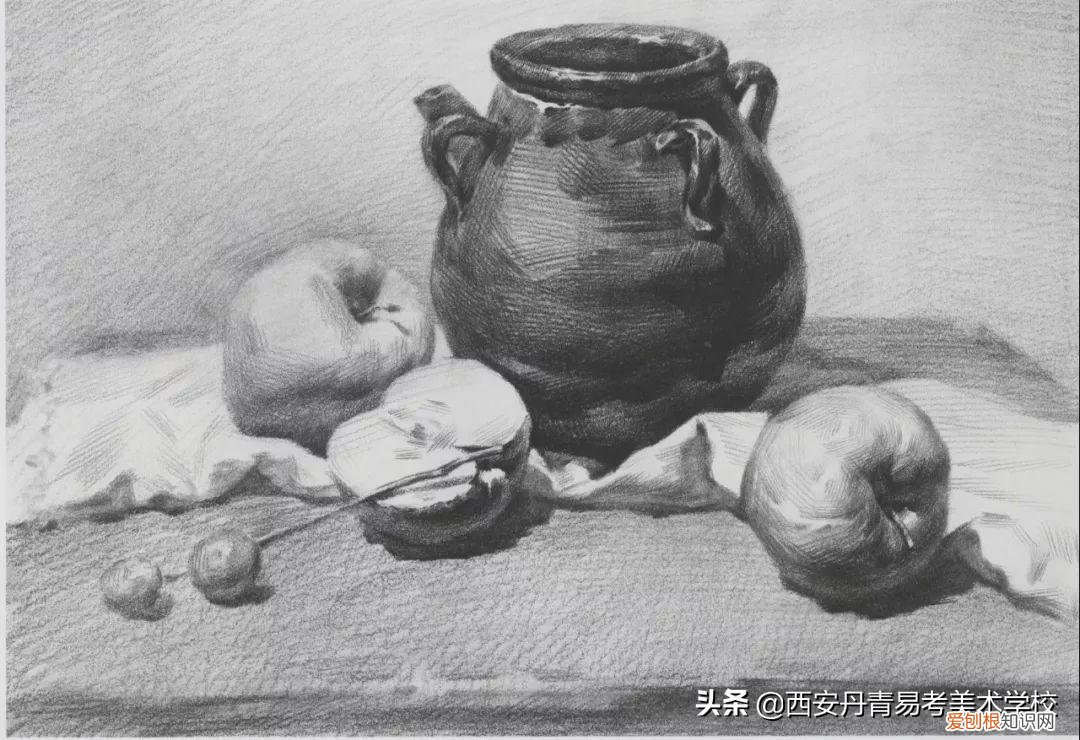 静物素描图片权多种静物组合步骤详解，超详细)