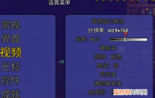 泰拉瑞亚画面大小怎么设置,为什么我的泰拉瑞亚没有职业