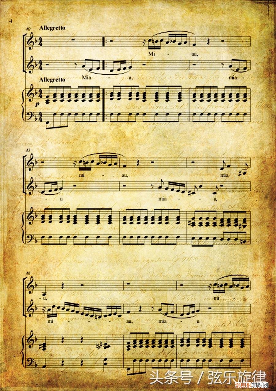 猫之二重唱正谱