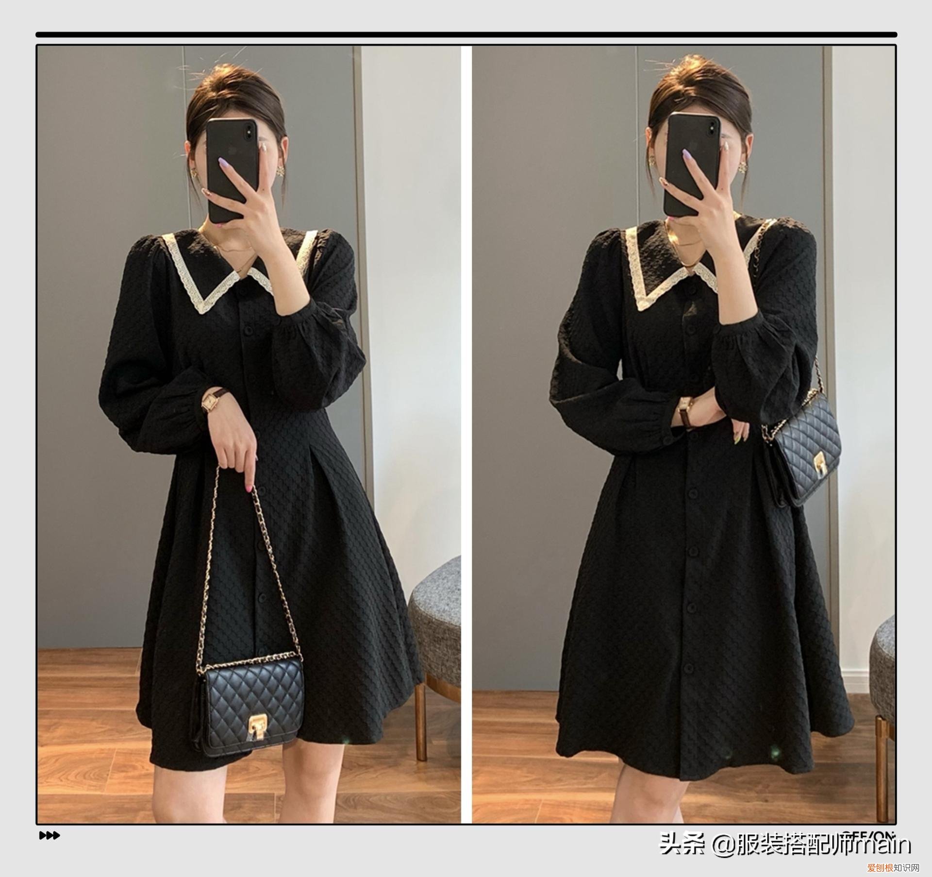 秋装新款女装连衣裙两件套