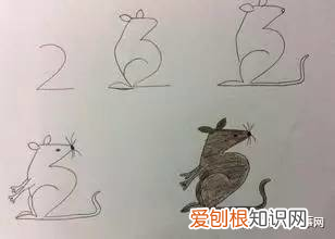 用数字画一只牛简笔画