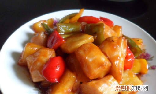 软软糯糯的糕点，糖醋山药片的家常做法