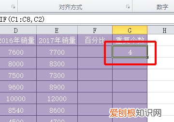 Excel怎么统计出重复的次数