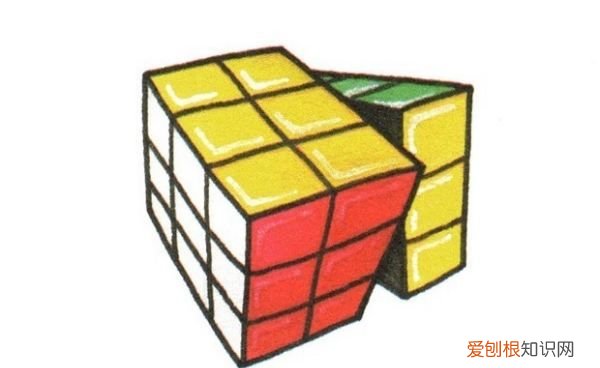 怎么画魔方的彩铅简笔画,伽罗魔方的样子怎么画的