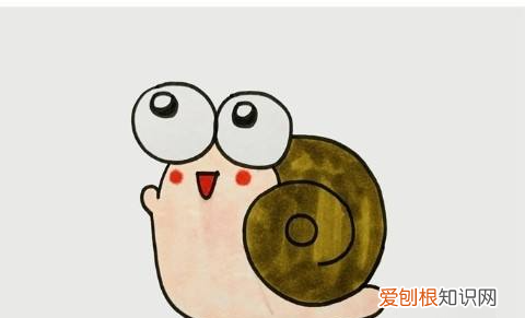 画蜗牛最简单的画法,蜗牛怎么画简单又好看