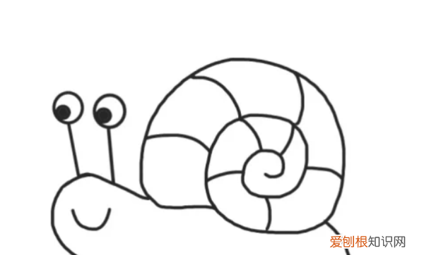 画蜗牛最简单的画法,蜗牛怎么画简单又好看