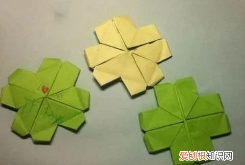 如何折四叶草，四叶草折纸教程图解