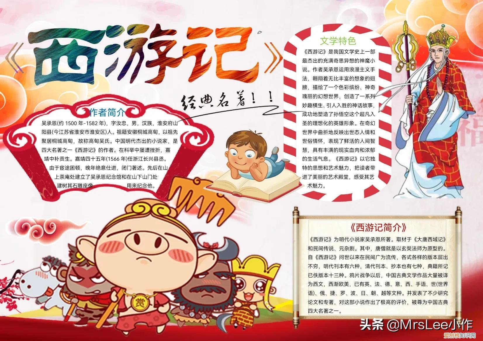 读书小报资料抄写
