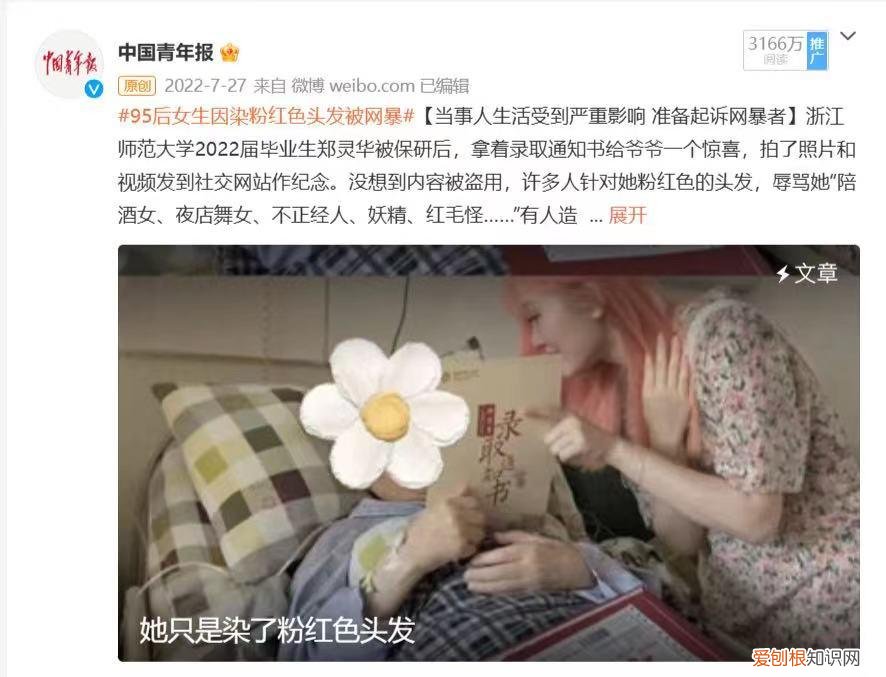 高三女孩演讲被网暴，粉头发女孩被网暴致死