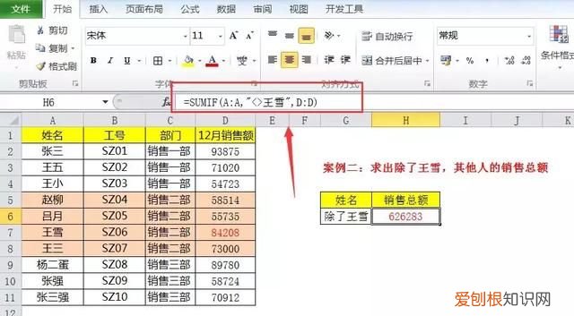 sumif横向求和公式的基本操作步骤 sumif函数条件求和怎么用