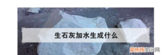 石灰遇水会产生什么反应，生石灰加水生成什么气体