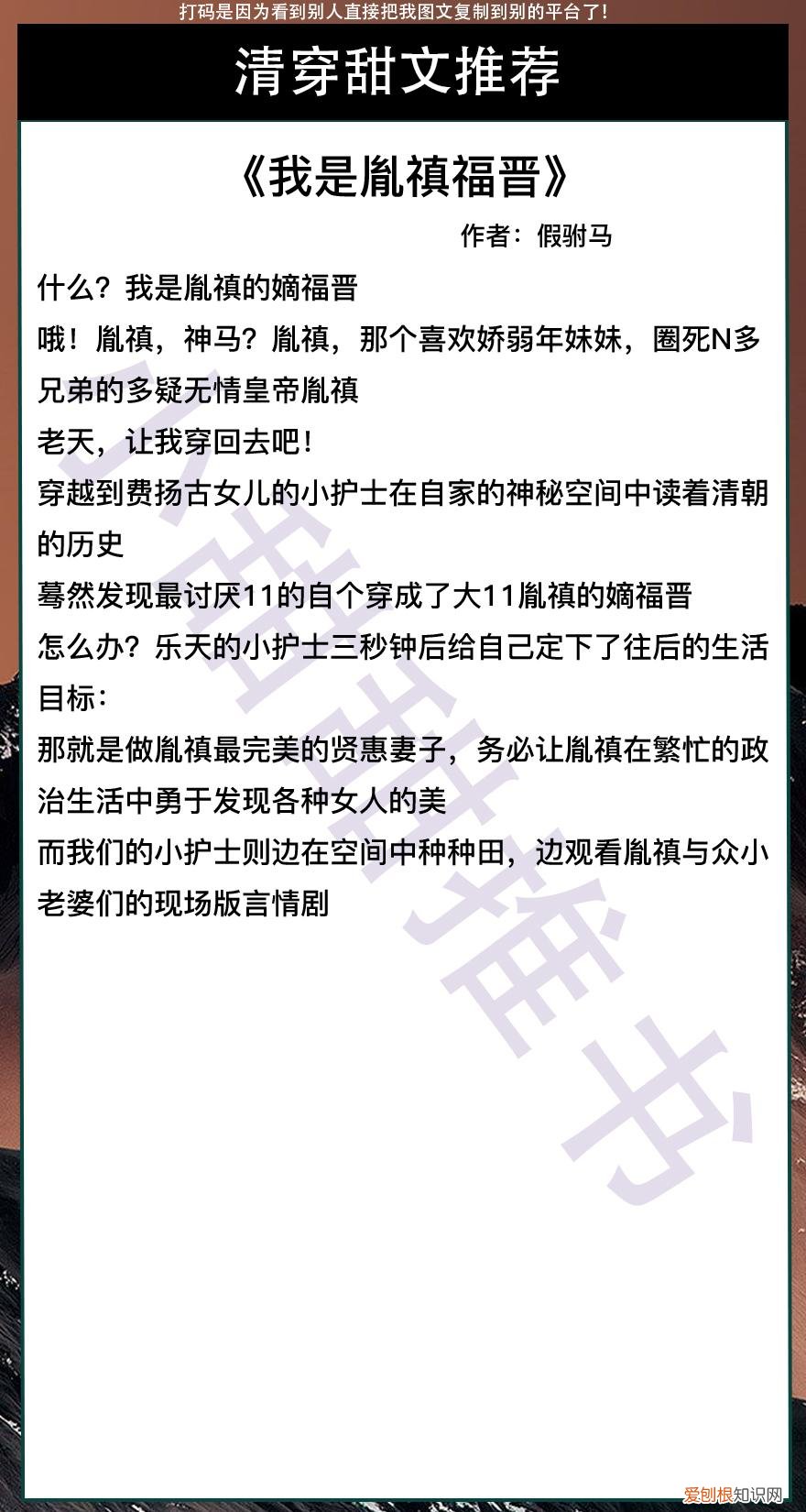 甜宠文《完美四福晋》