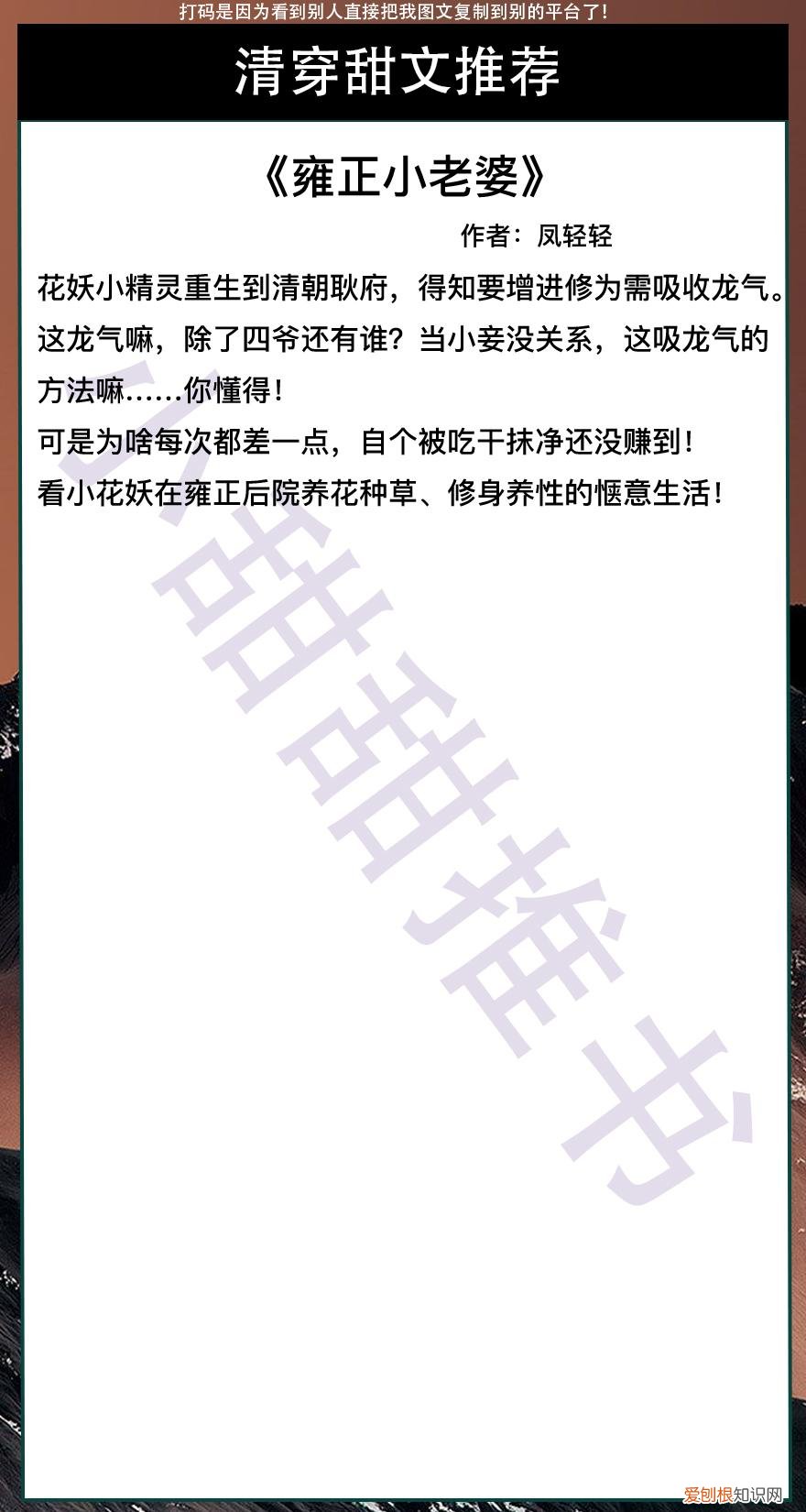 甜宠文《完美四福晋》