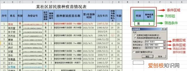 excel的自动筛选与高级筛选条件时最主要的区别