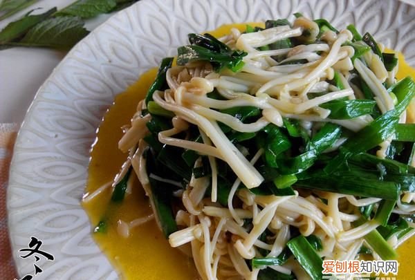 金针菇炒韭菜家常做法,韭菜金针菇怎么炒好吃