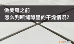 瓷砖缝隙没干透可以做美缝吗 美缝要等瓷砖缝隙彻底干燥吗