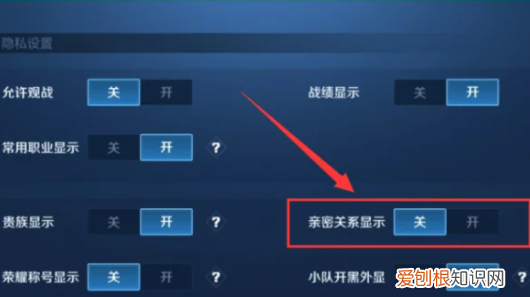 王者荣耀该怎样才能隐藏亲密关系