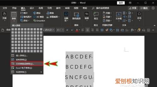 Word怎么才可以转换成Word表格