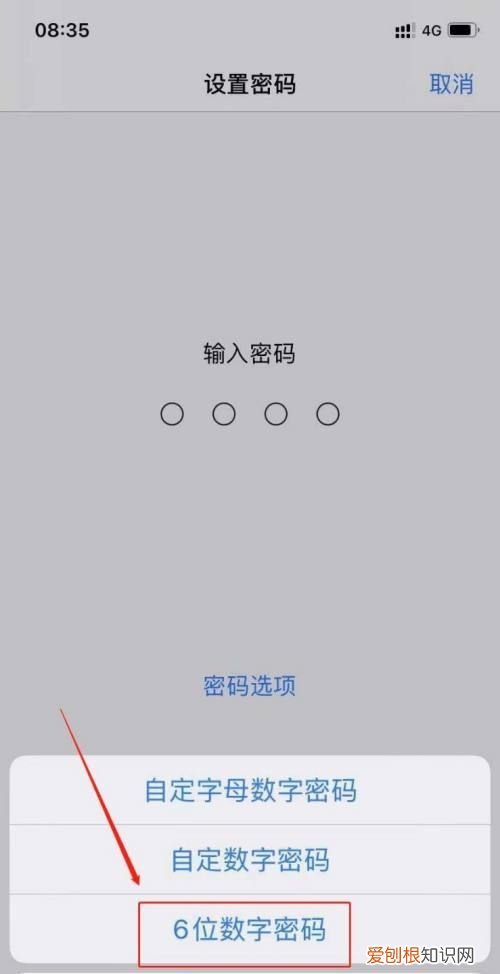 苹果密码6位改4位在哪设置