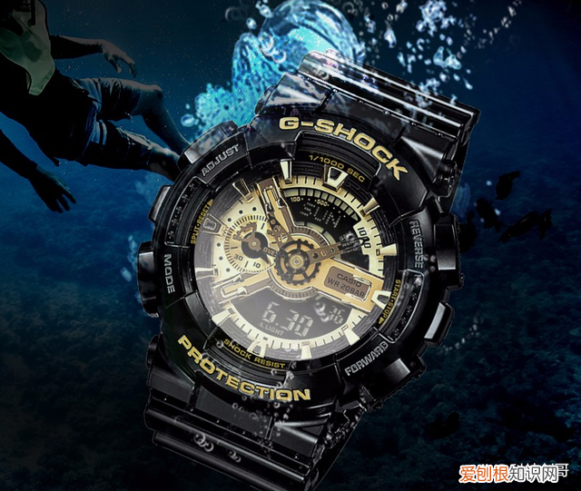 卡西欧GA-110GB-1A黑金运动腕表