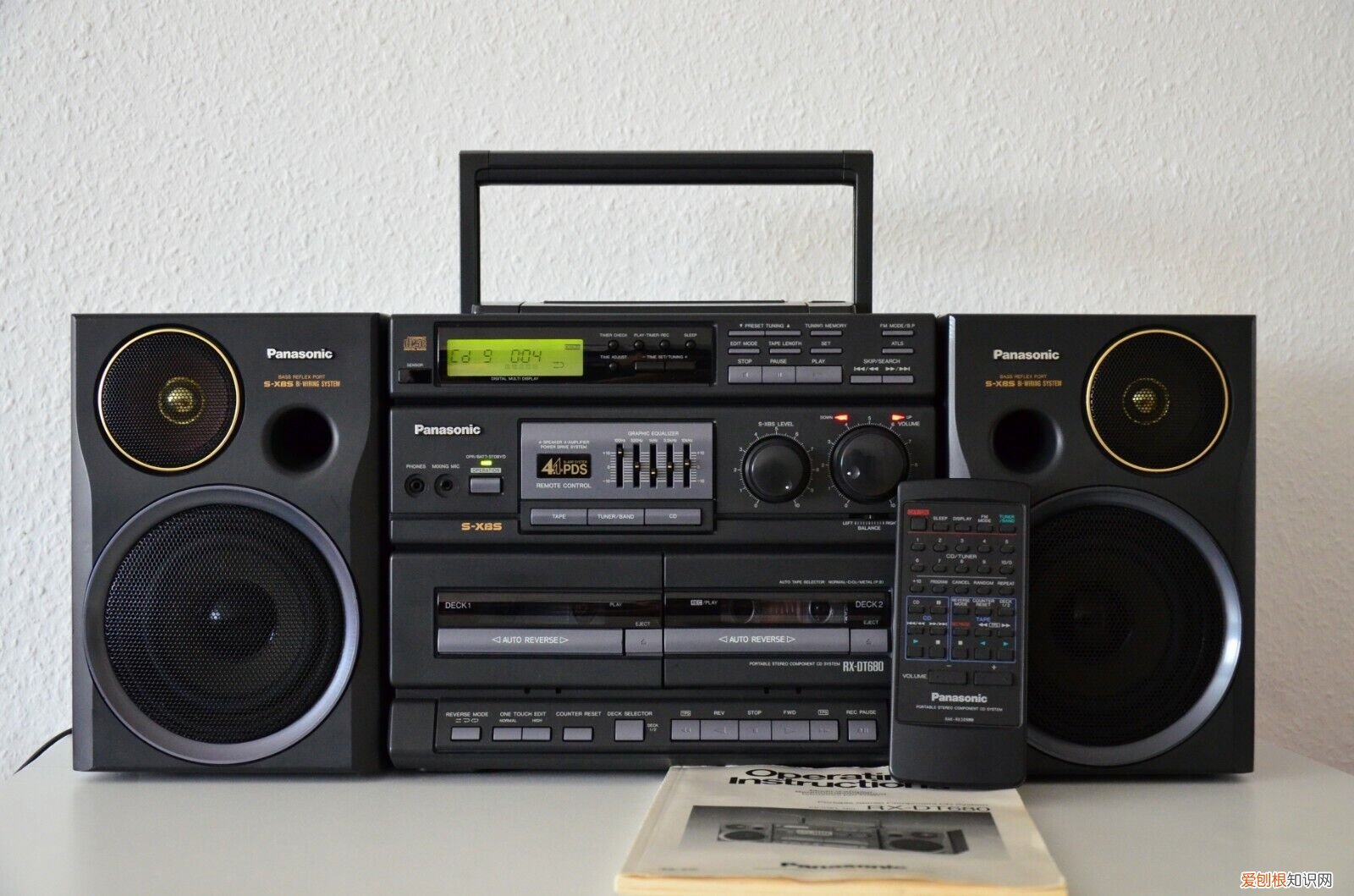 80年代松下立体声音响 4波段广播接收器 录音机 CD机