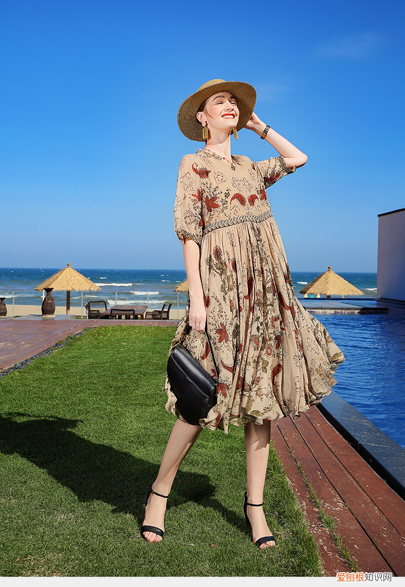 中年女人必买的真丝连衣裙