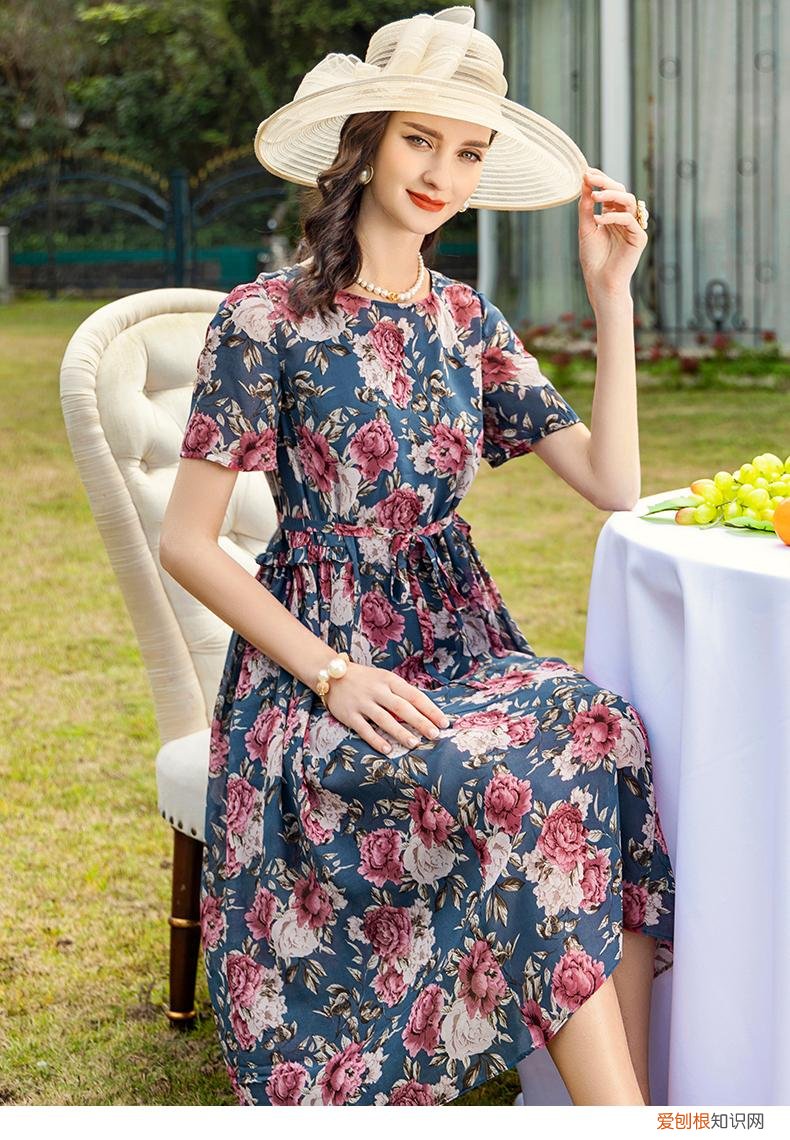 中年女人必买的真丝连衣裙