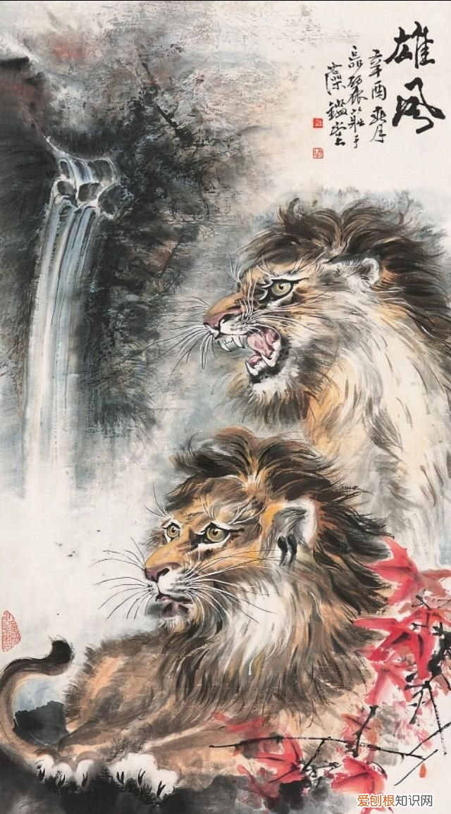 他笔下的孔雀千姿百态