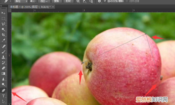 PS咋滴才可以画弧线，ps怎么画半圆弧线箭头