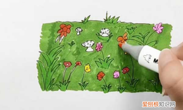 花园怎么画难度,美丽的花园怎么画