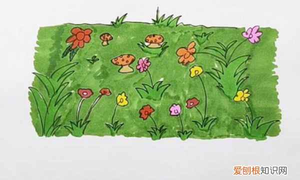 花园怎么画难度,美丽的花园怎么画