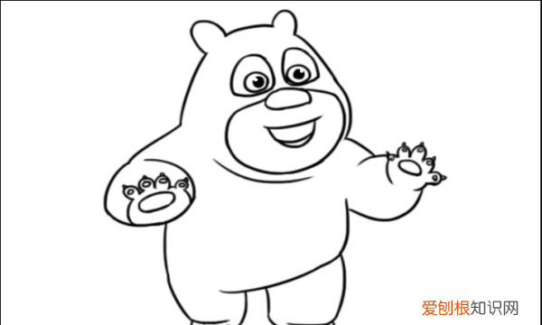 熊二小时候简笔画,熊二怎么一步一步地画