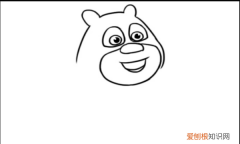 熊二小时候简笔画，熊二怎么一步一步地画