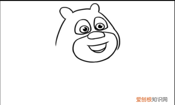 熊二小时候简笔画,熊二怎么一步一步地画