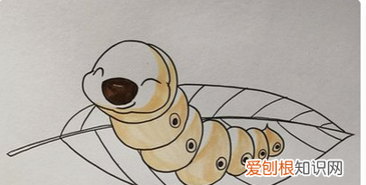 蚕怎么画,蚕的画法
