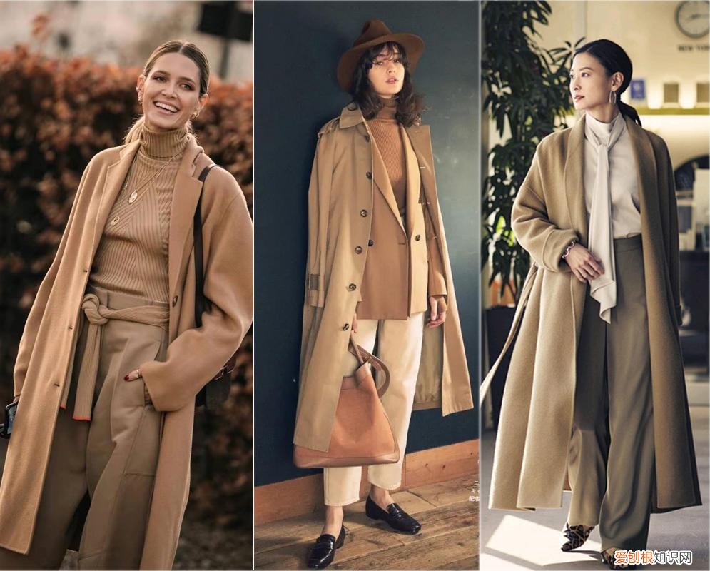 驼色大衣搭配图片