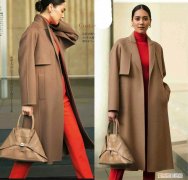 驼色大衣搭配图片