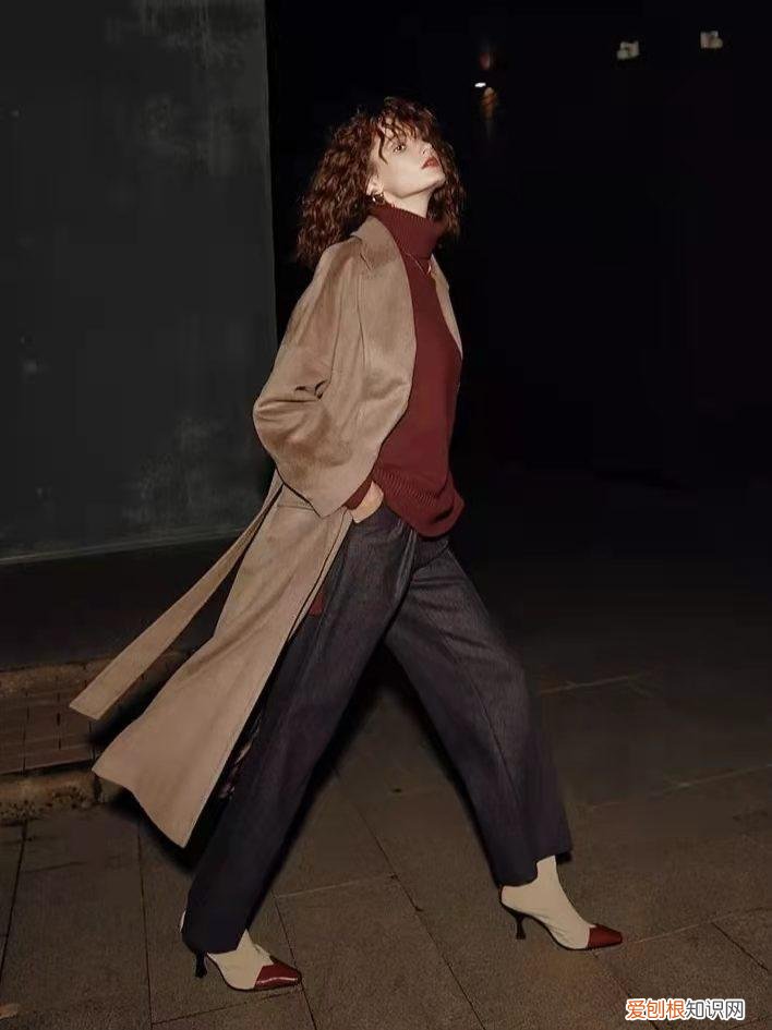 驼色大衣搭配图片