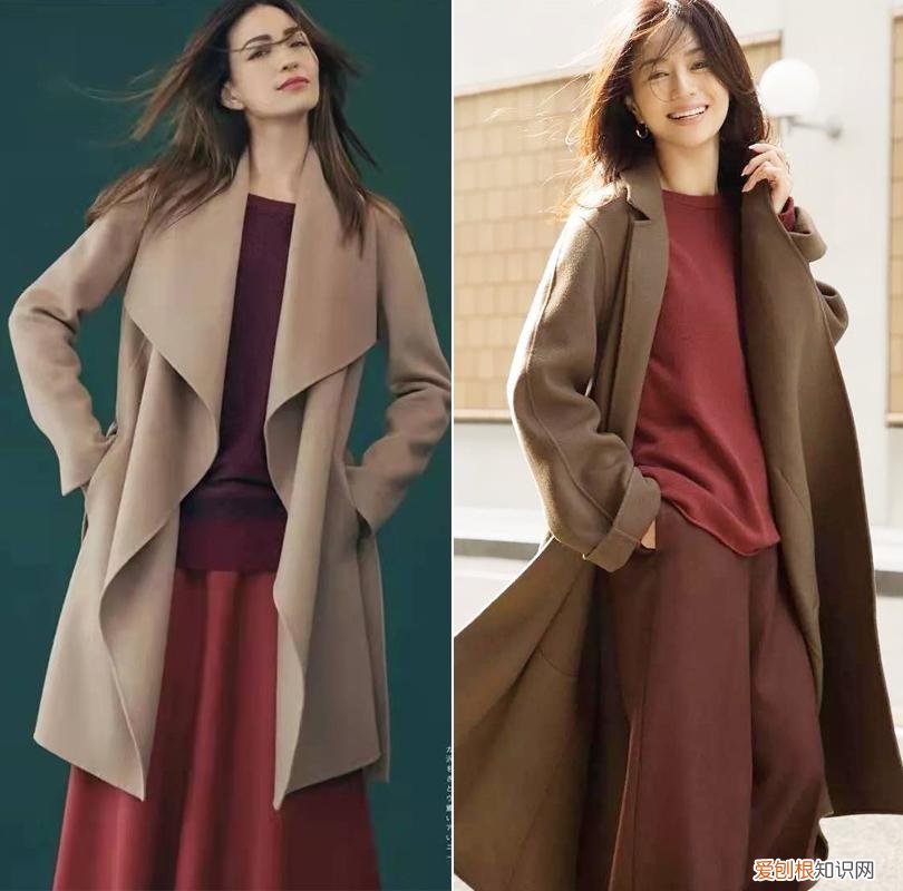 驼色大衣搭配图片